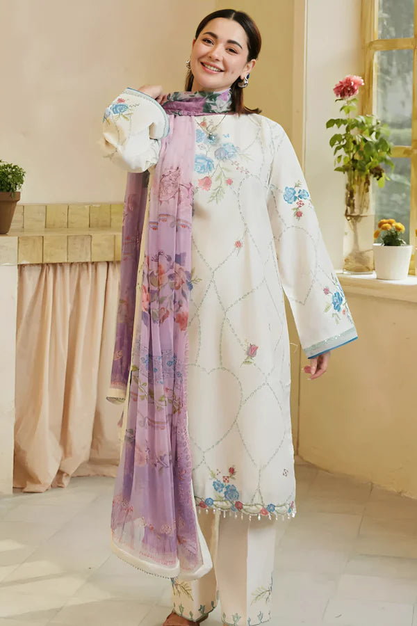 3pc-Printed-Embroidered-Lawn HC 102